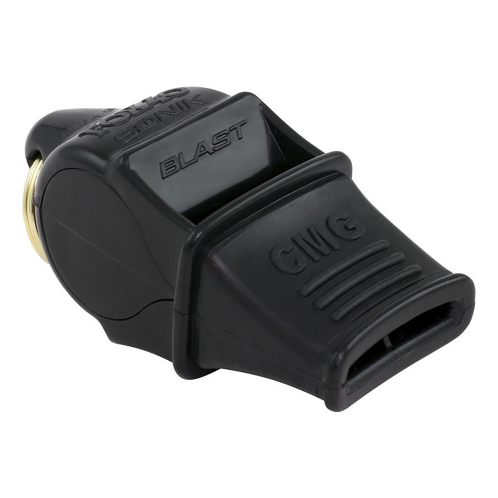 Fox 40 Sonik Blast CMG Whistle and Lanyard Black Black