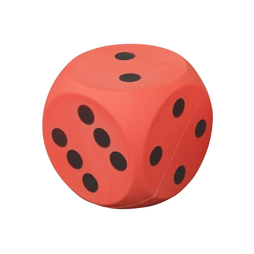 Uncoated Foam Dice Red Red