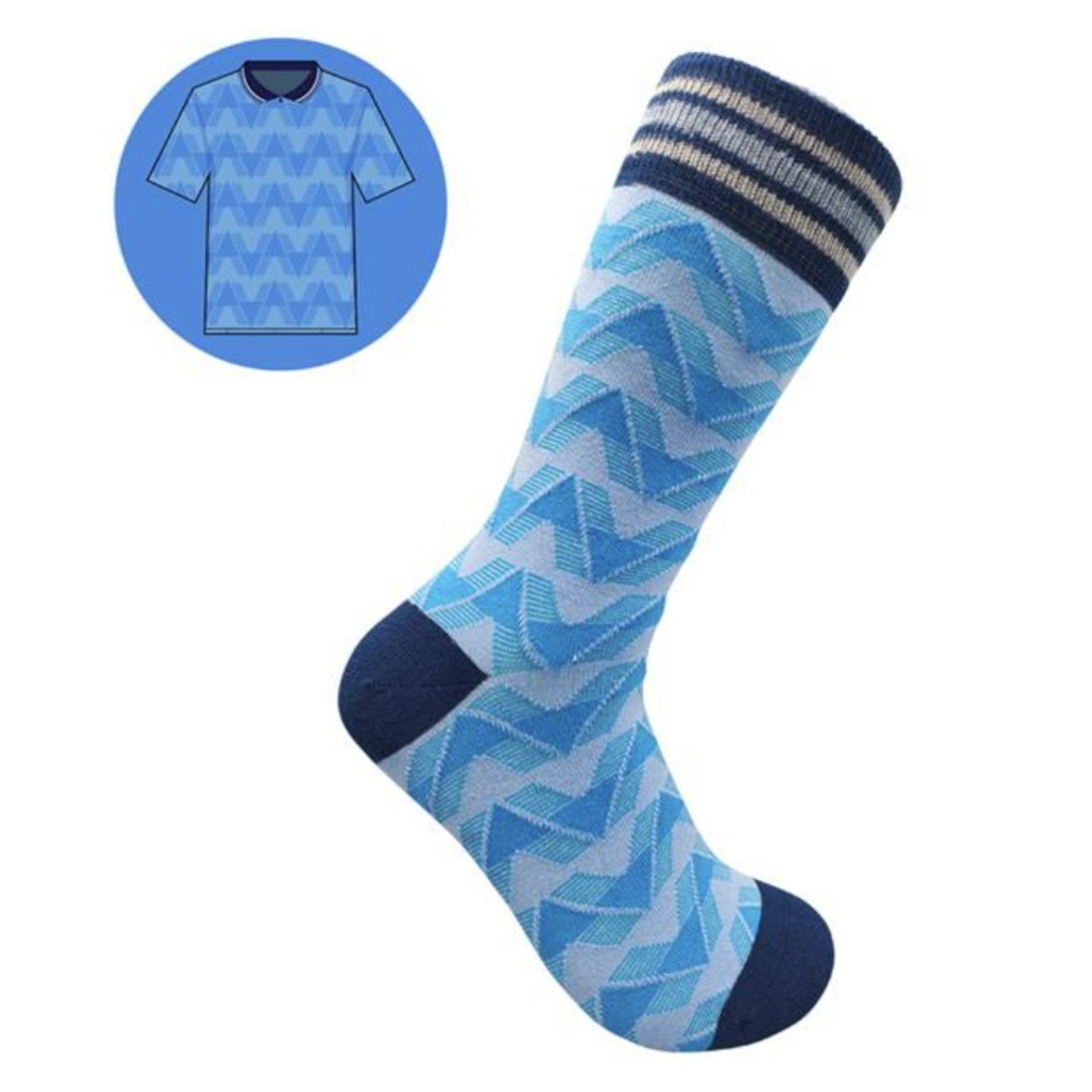 SicSock Retro Shirts Socks Man City Man City