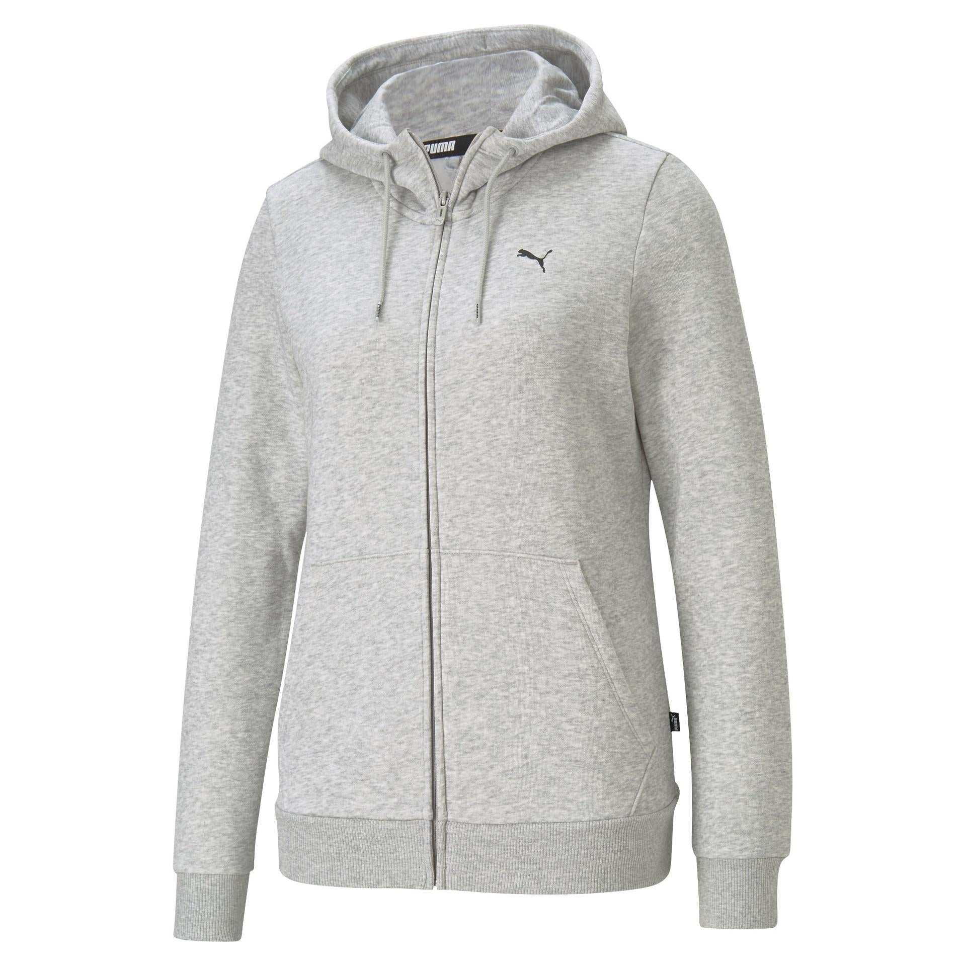 Puma Womens Small Logo Zip Hoodie XSmall Grey XSmall Grey