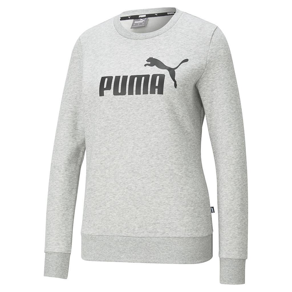 Puma Women's ESS Logo Crew XSmall Light Grey Heather XSmall Light Grey Heather