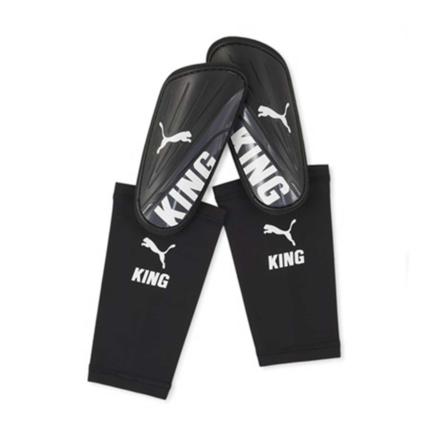 Puma King Sleeve Shin Guard Large Black/White Large Black/White