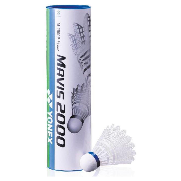 Yonex Mavis 2000 Shuttles (Tube of 6) White White