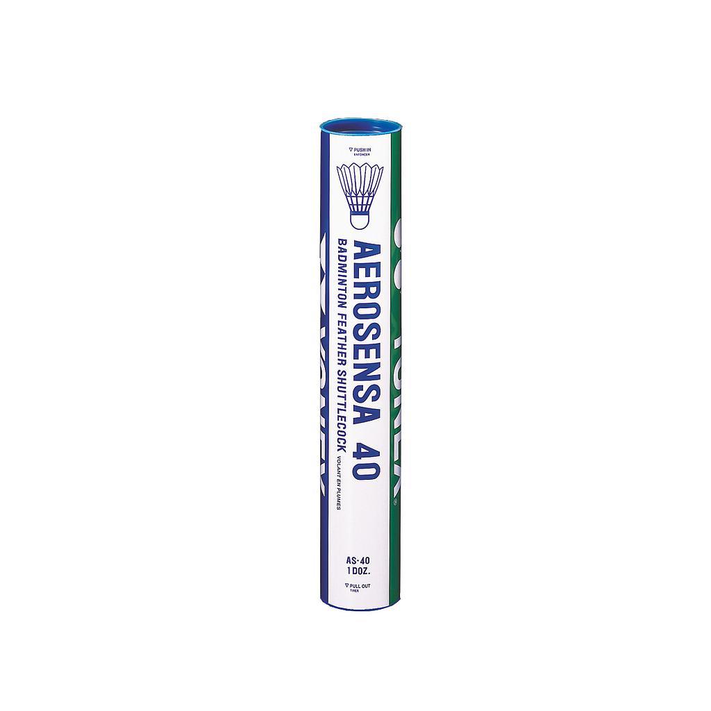 Yonex Aerosensa 40 Shuttles (Tube of 12) White White