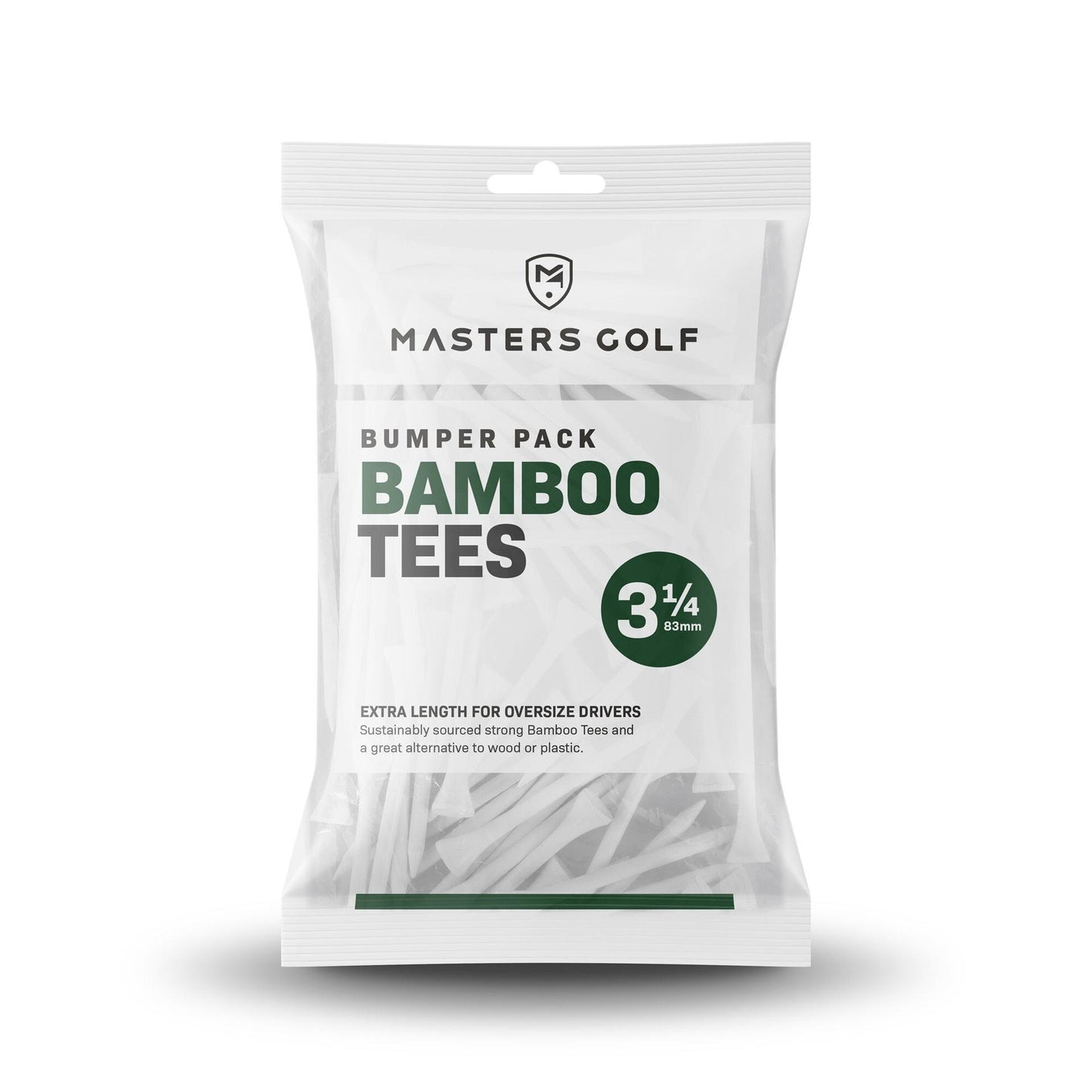 Masters Bamboo Tees (Bag of 85) 3 1/4" White 3 1/4" White