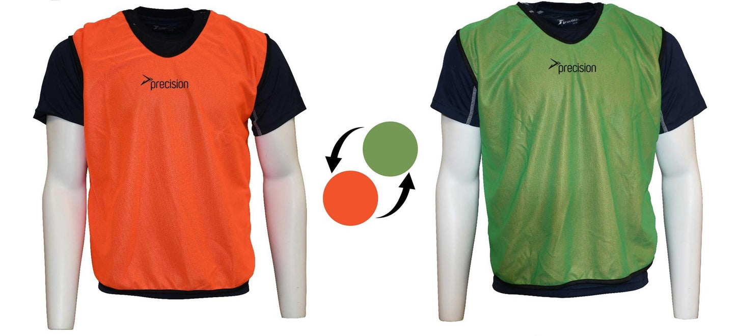 Precision Reversible Mesh Training Bib (Youth, Adult) Youths Orange/Green Youths Orange/Green