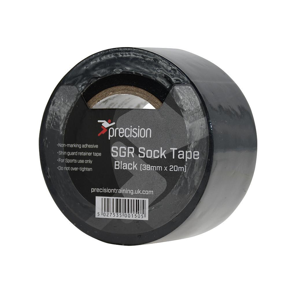 Precision SGR Sock Tape 38mm (Pack of 5) 38mm x 20m Black 38mm x 20m Black