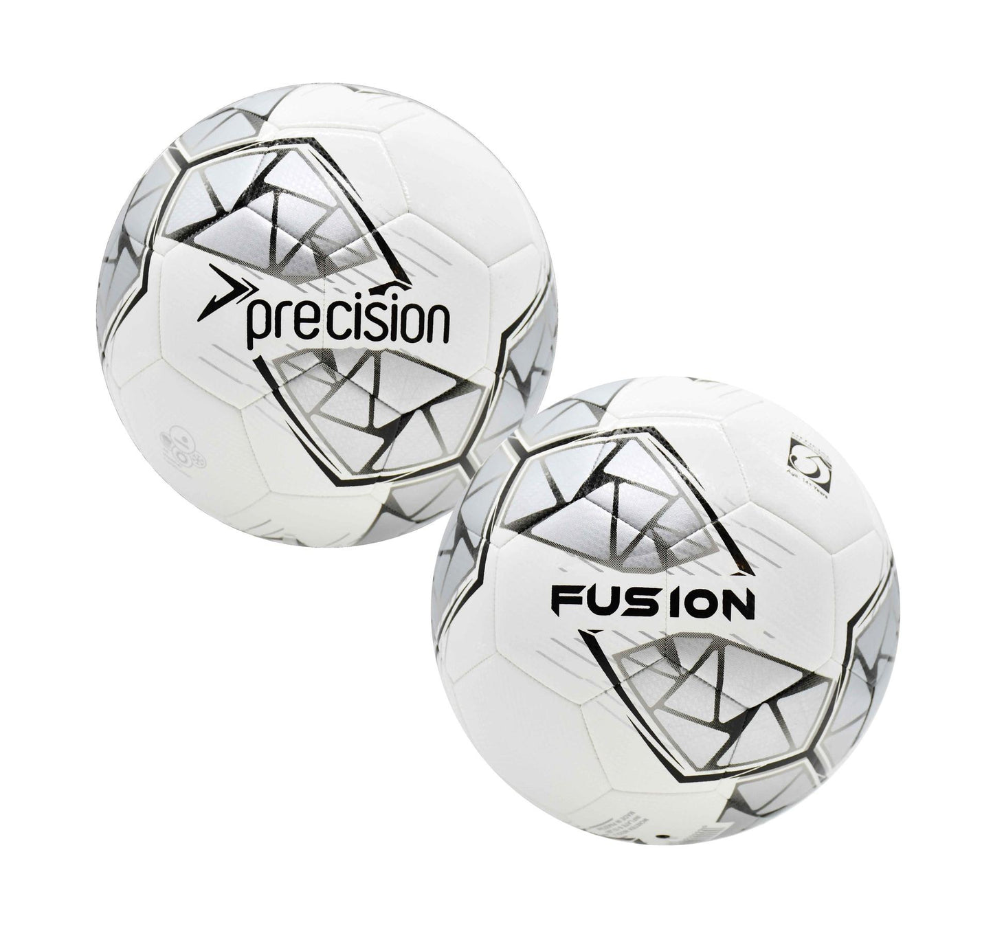 Precision Fusion FIFA Basic Training Ball 3 White/Silver/Black/White 3 White/Silver/Black/White