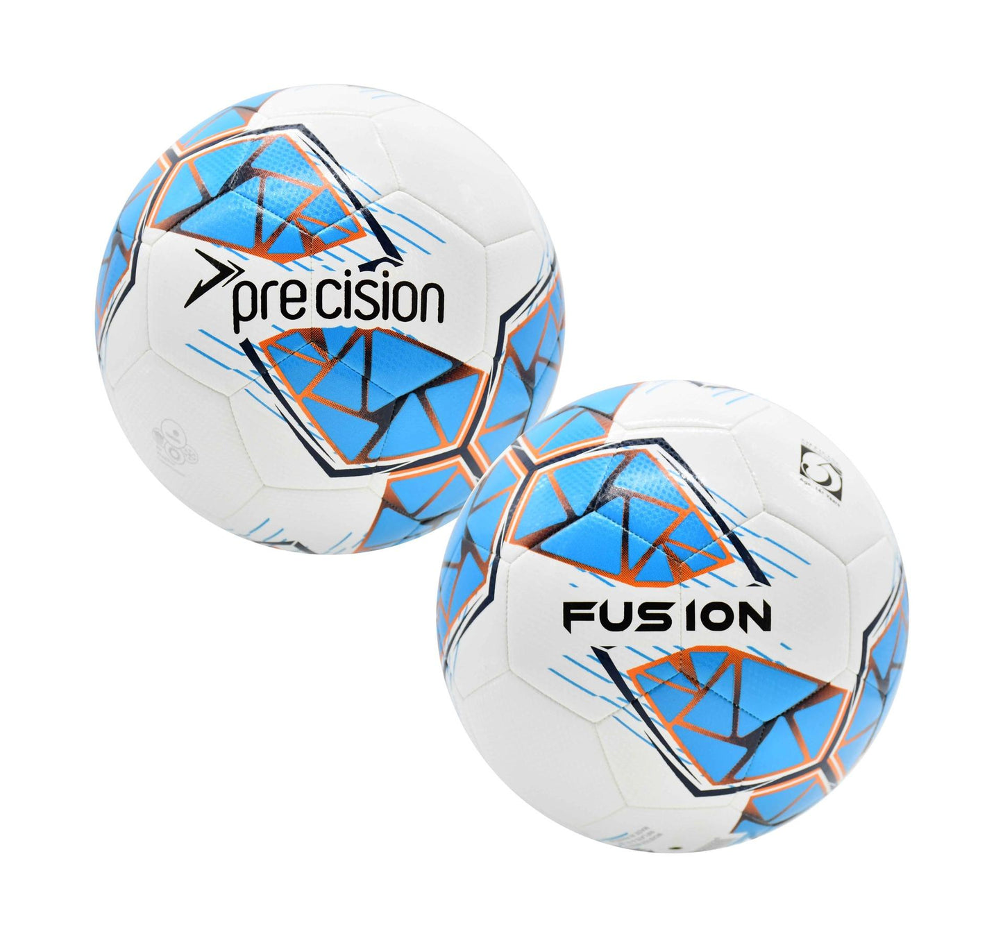 Precision Fusion FIFA Basic Training Ball 3 White/Cyan/Orange/Grey 3 White/Cyan/Orange/Grey