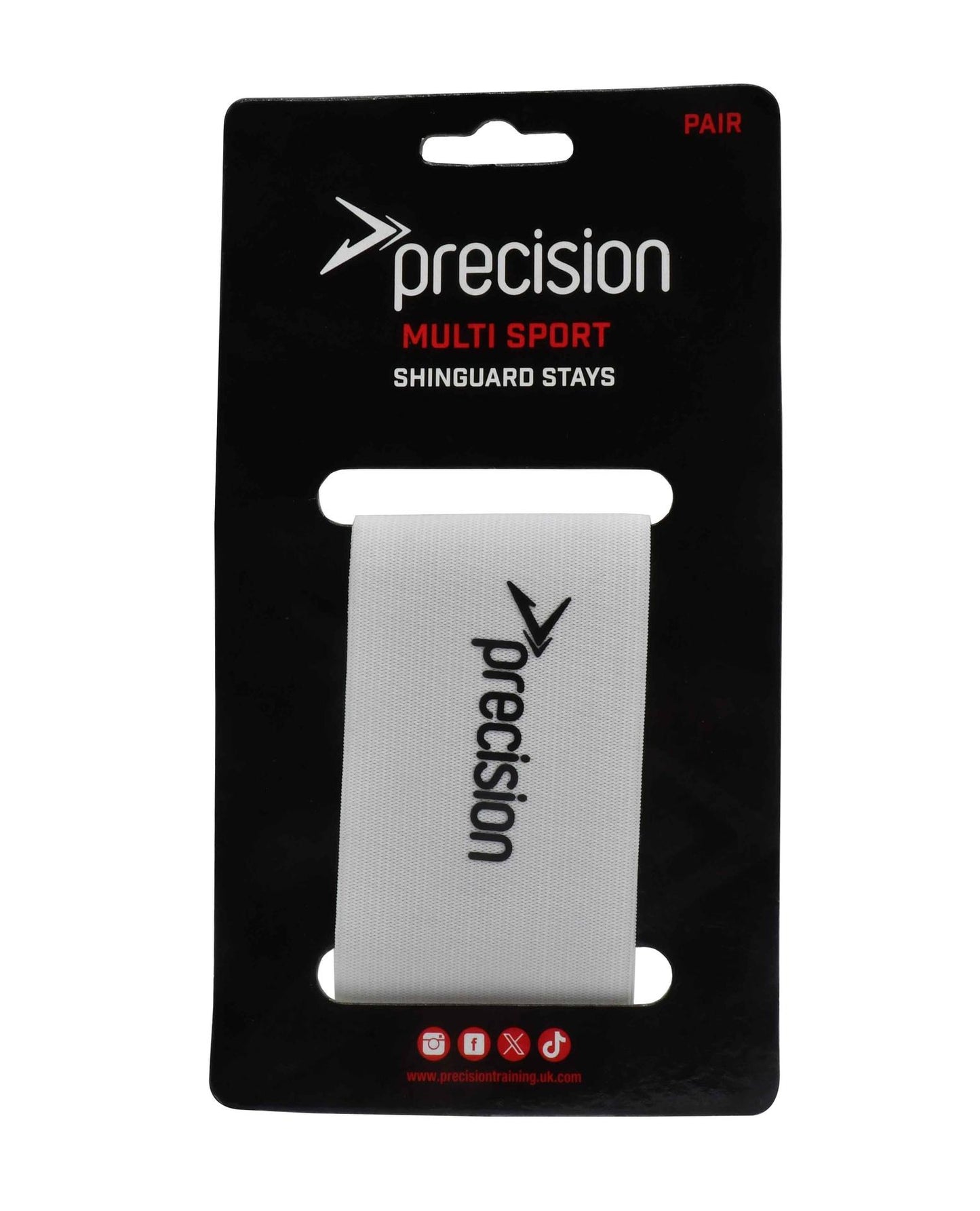 Precision Shin Guard Stays White White