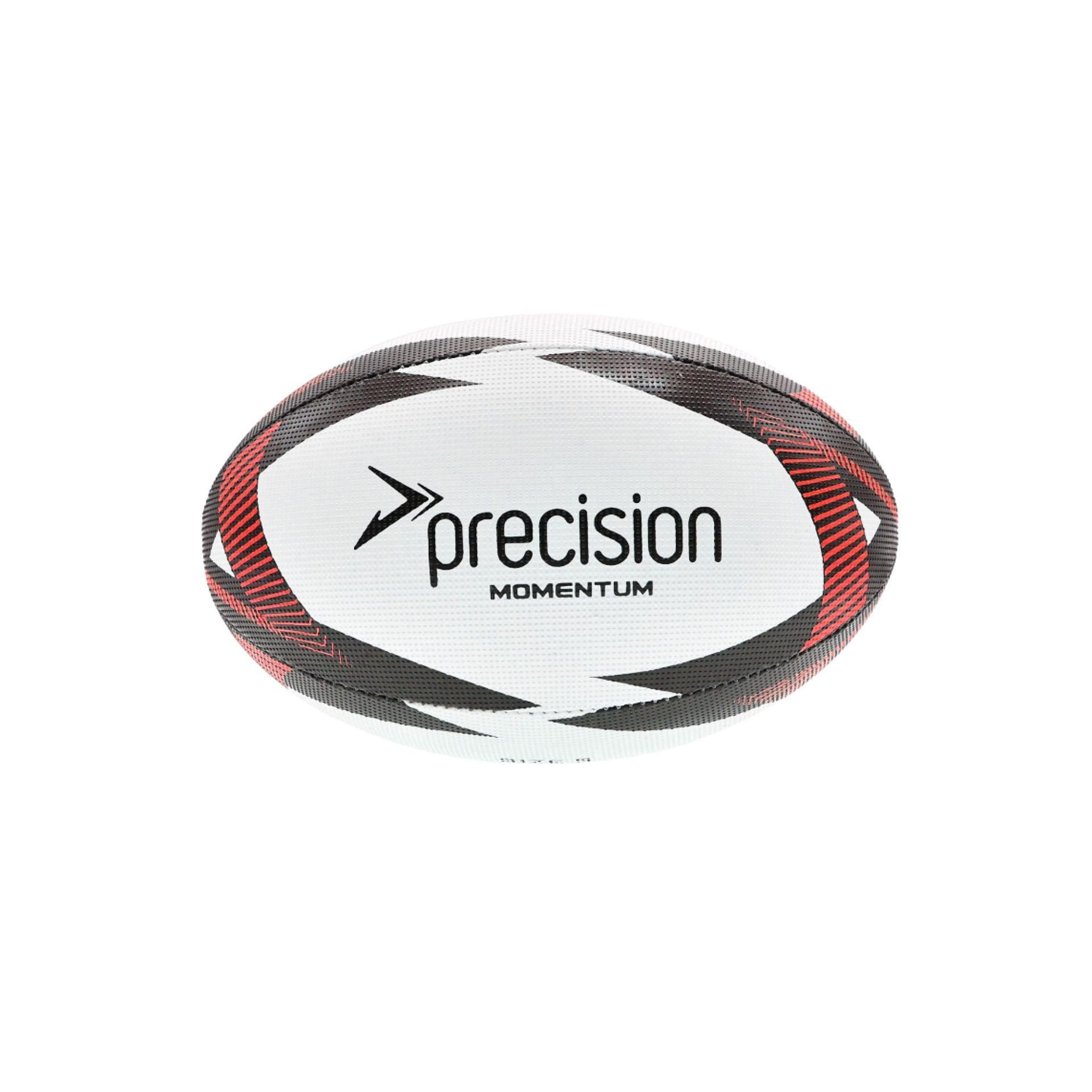 Precision Momentum Rugby Training Ball 3 White/Black/Red 3 White/Black/Red