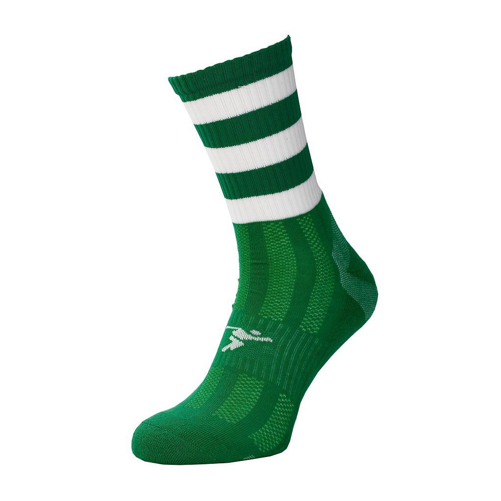 Precision Pro Hooped GAA Mid Socks 7-11 Green/White 7-11 Green/White