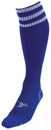 Precision 3 Stripe Pro Football Socks Junior J12-2 Royal/White J12-2 Royal/White
