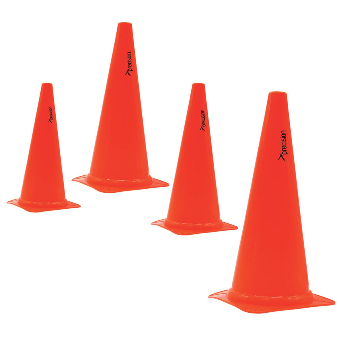 Precision Traffic Cones (Set of 4) 12" Fluo Orange 12" Fluo Orange