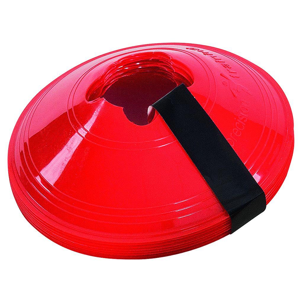 Precision Sleeved Set of 10 Saucer Cones Red Red