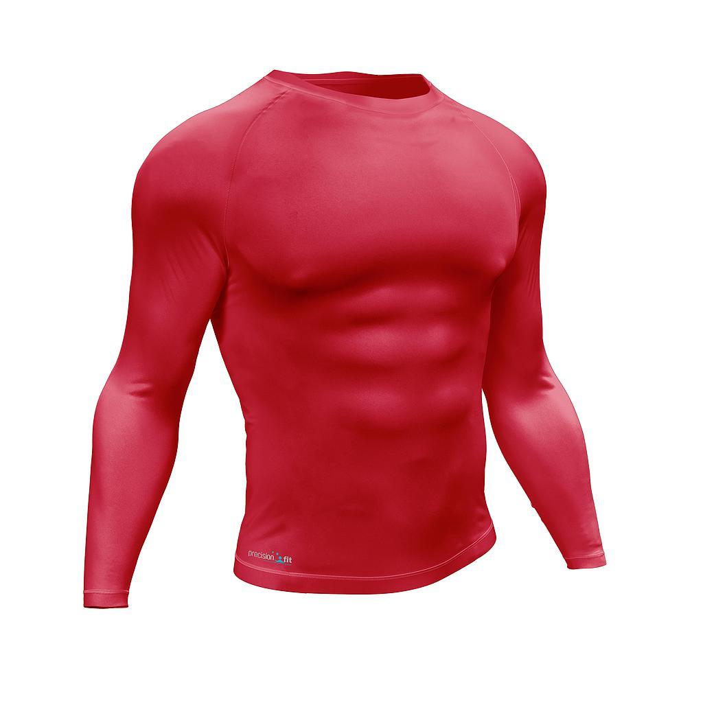 Precision Essential Baselayer Long Sleeve Shirt Adult Medium 38-40" Red Medium 38-40" Red