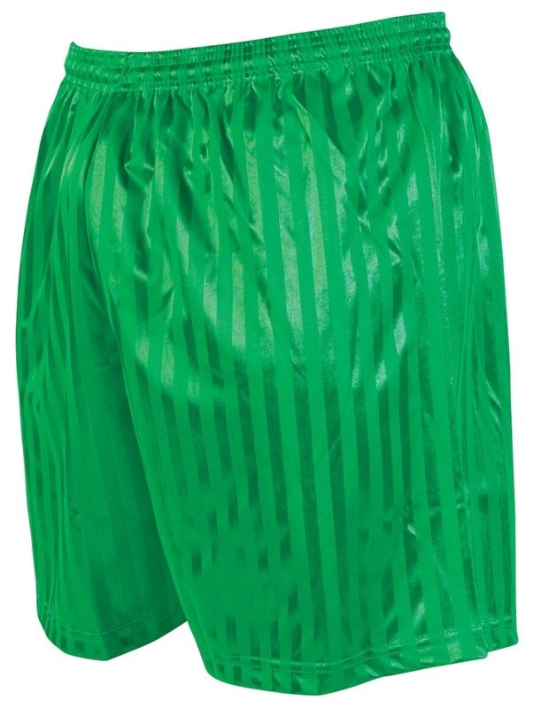 Precision Striped Continental Football Shorts Junior XS Junior 18-20" Green XS Junior 18-20" Green