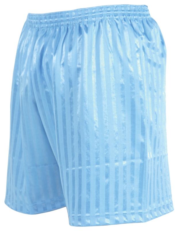 Precision Striped Continental Football Shorts Adult L 38-40" Sky L 38-40" Sky