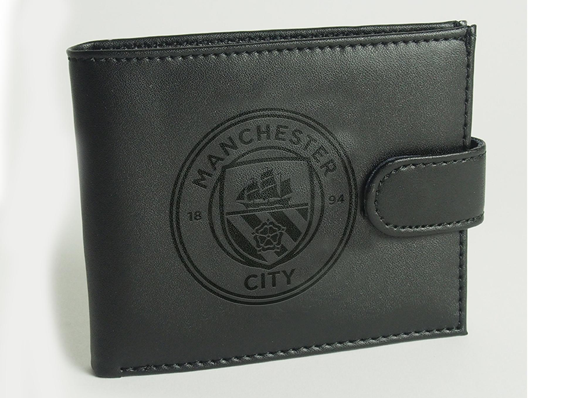 Team Merchandise Leather Clip Wallet Man City Man City