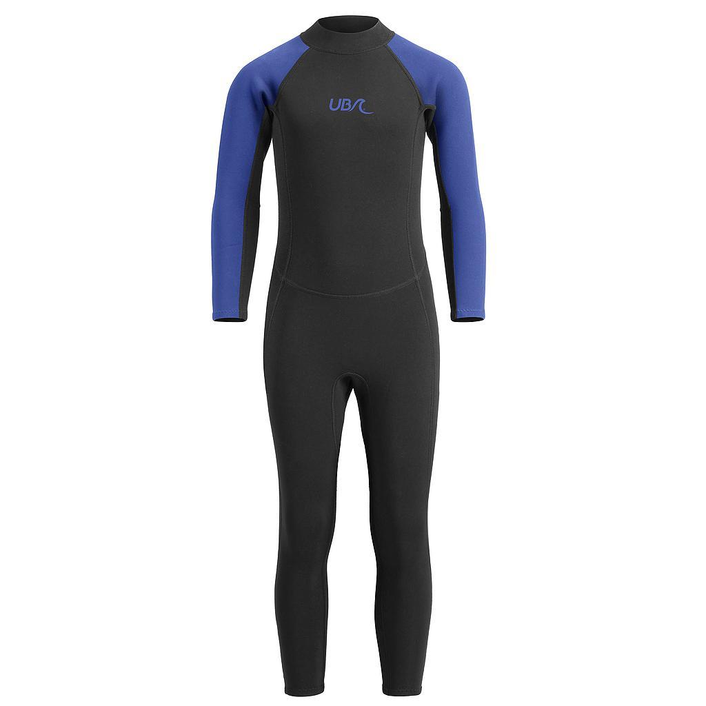 UB Kids Sharptooth Long Wetsuit 7-8 Years Black/Blue 7-8 Years Black/Blue
