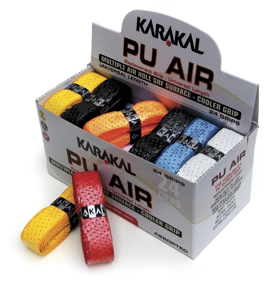 Karakal Coloured PU Super Air Grip (Pack of 24) Pack of 24 Assorted Pack of 24 Assorted