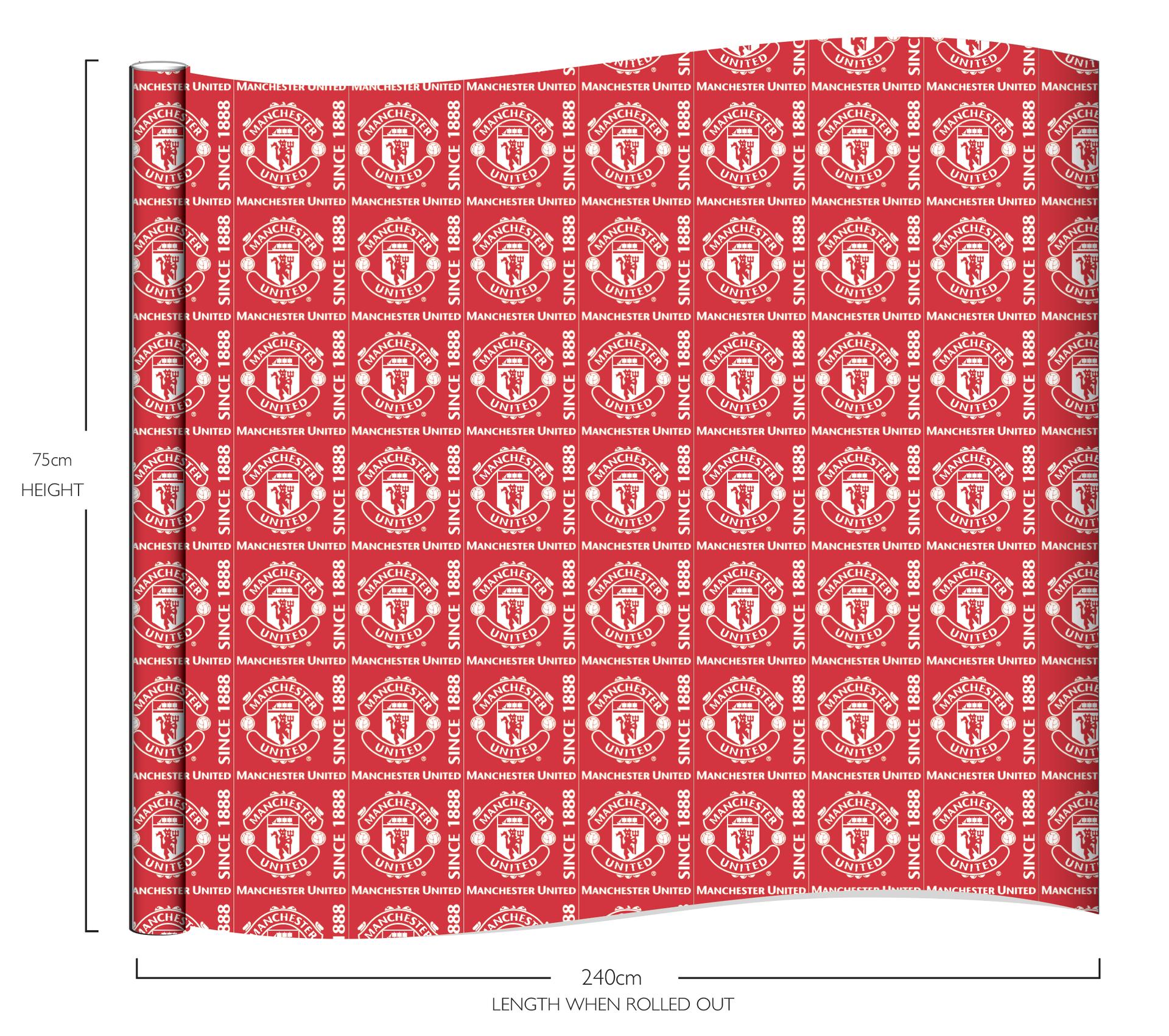 Team Merchandise Gift Wrap Paper Man United Man United