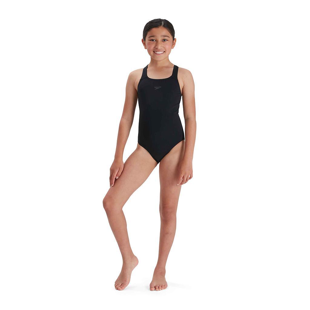 Speedo ECO Endurance+ Medalist Junior Swimsuit 7-8 Years / 26" Black 7-8 Years / 26" Black