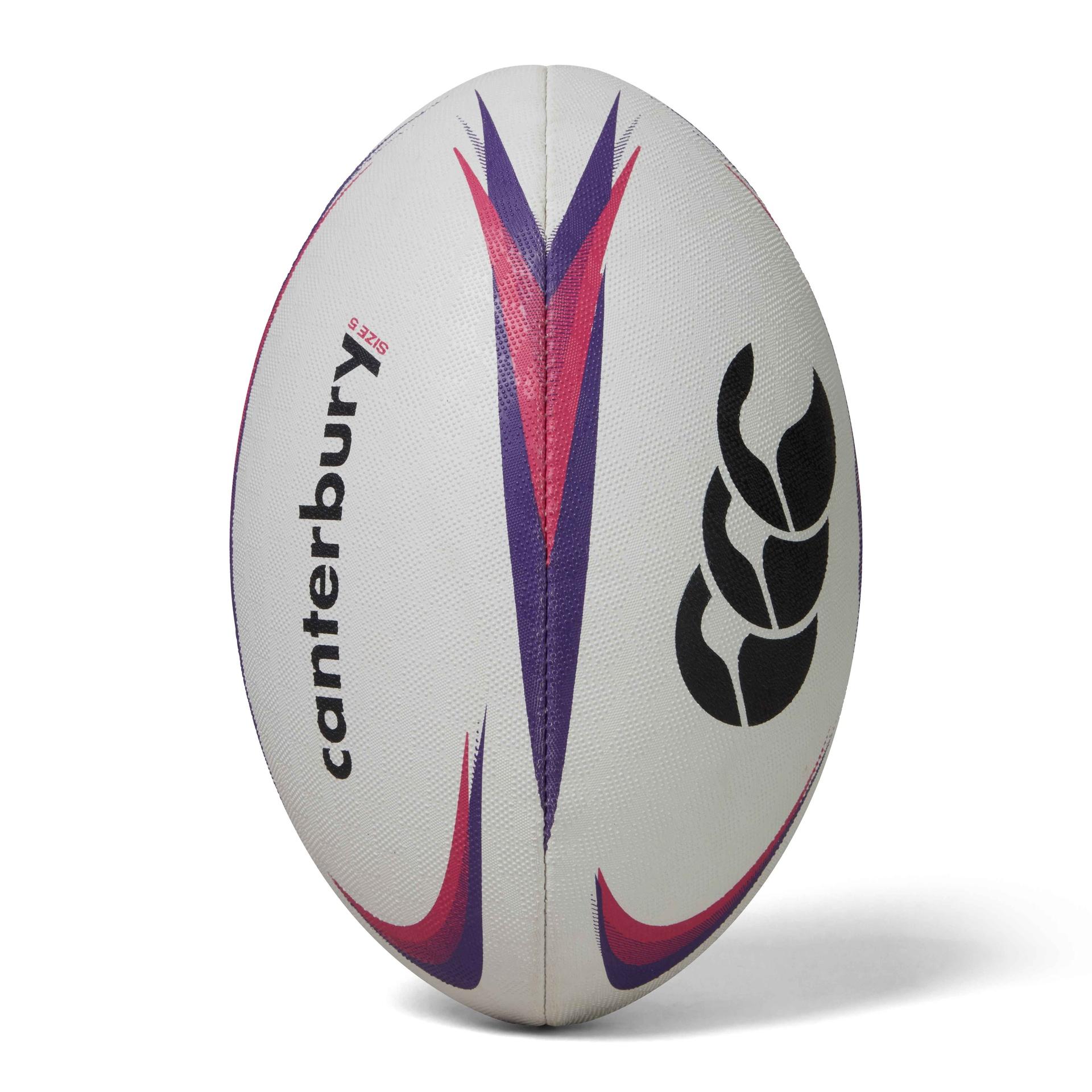 Canterbury Mentre Rugby Ball 5 White/Violet/Purple 5 White/Violet/Purple
