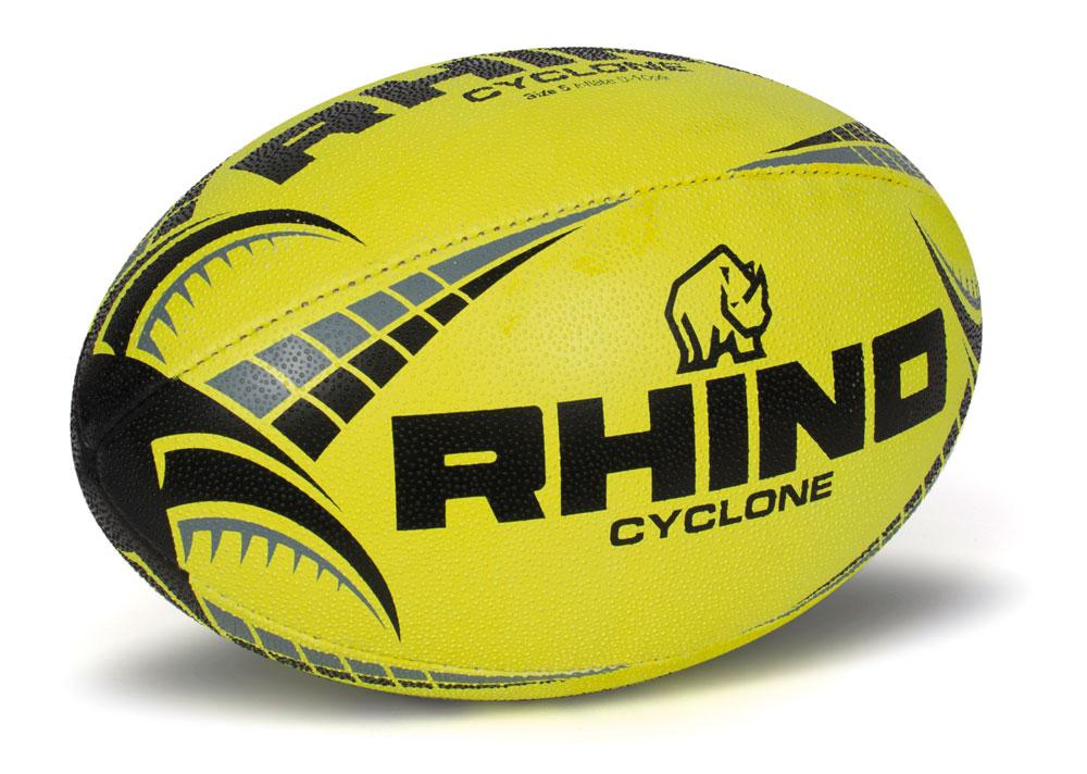 Rhino Cyclone Rugby Training Ball 3 Fluo Yellow 3 Fluo Yellow