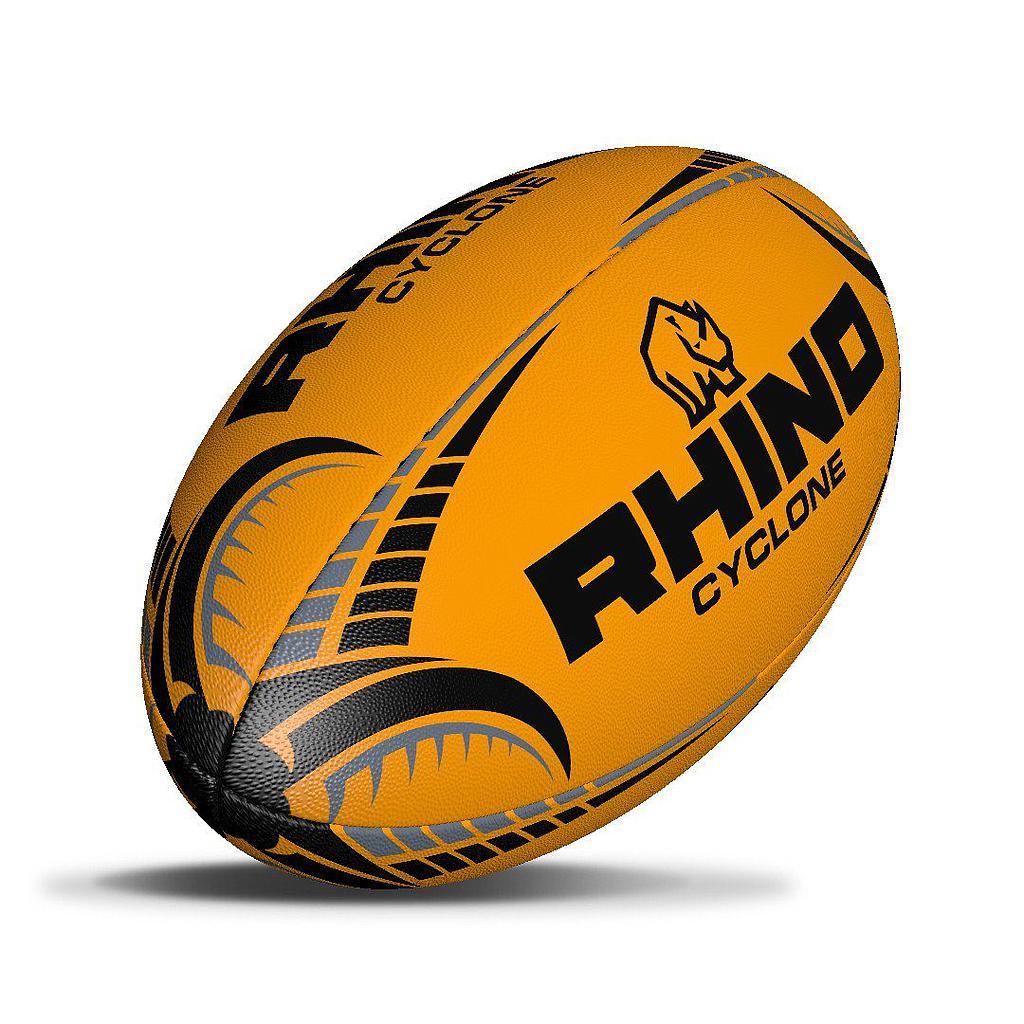 Rhino Cyclone Rugby Training Ball 3 Fluo Orange 3 Fluo Orange