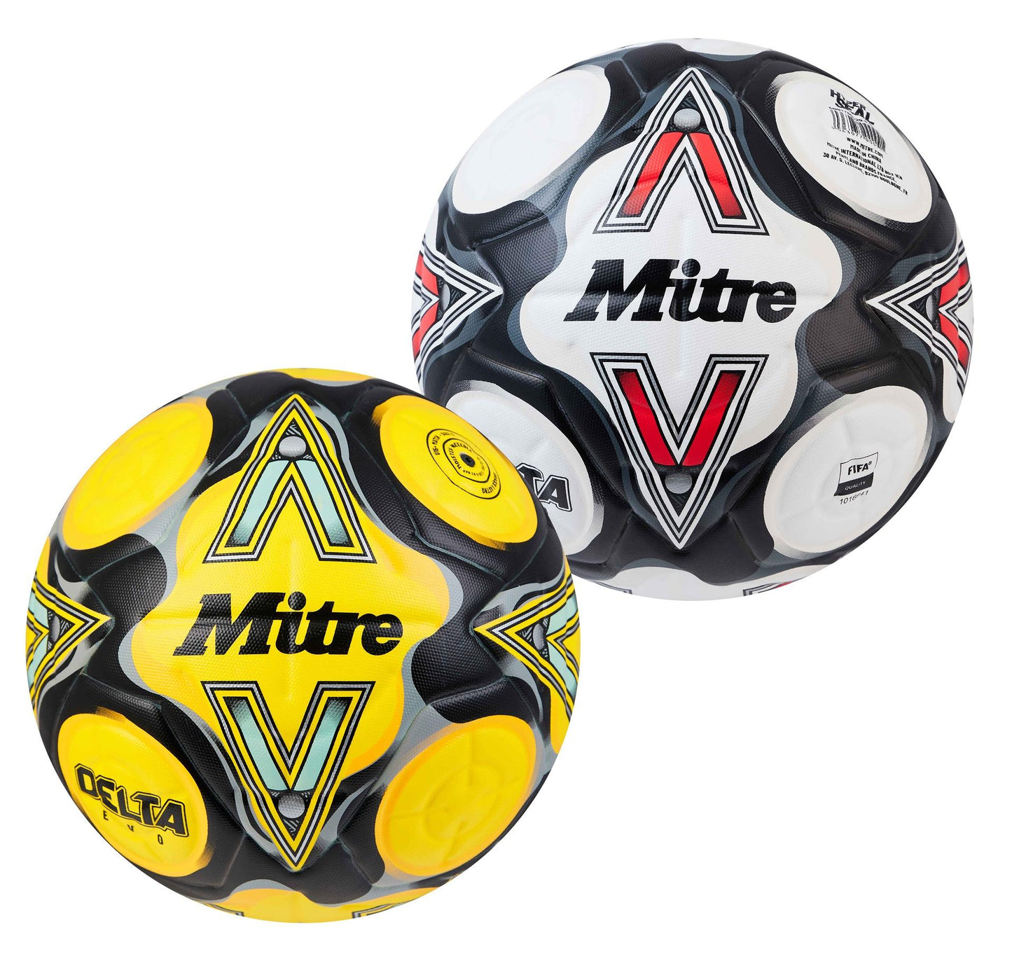 Mitre Delta Evo Football 4 Yellow/Black/Grey 4 Yellow/Black/Grey