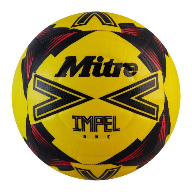 Mitre Impel One Football 4 Yellow/Black/Red 4 Yellow/Black/Red
