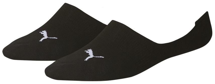 Puma Invisible Footie Socks (2 Pairs) 2.5-5 Black 2.5-5 Black
