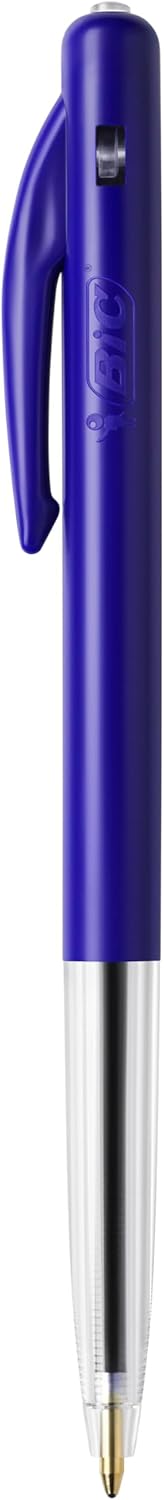 BIC M10 Klikbalpen middelgrote lijndikte, blauw (voordeelpak van 10, plus 4 gratis