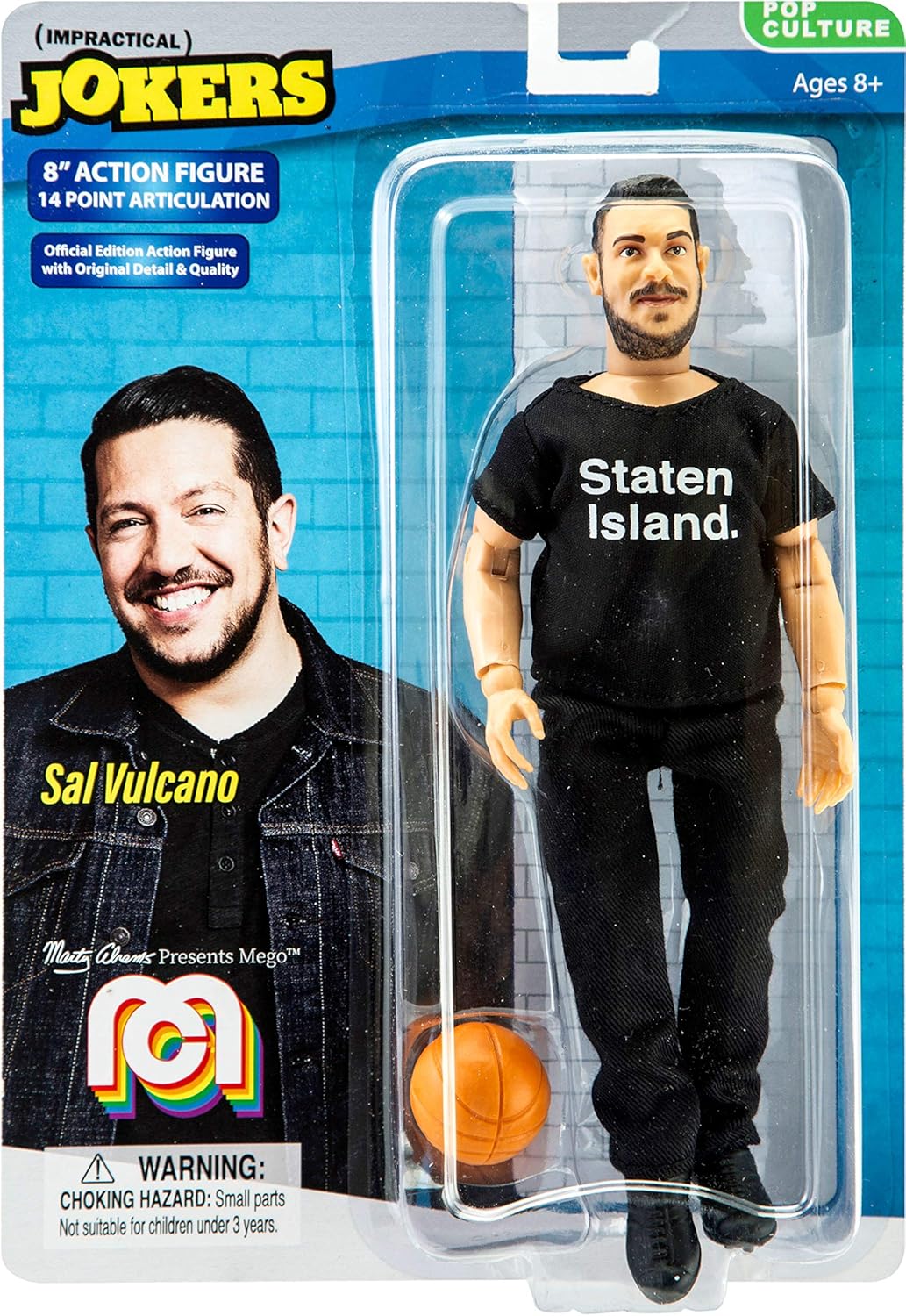 Mego Action Figure, 8” Impractical Jokers - Sal (Limited Edition Collector’S Item)