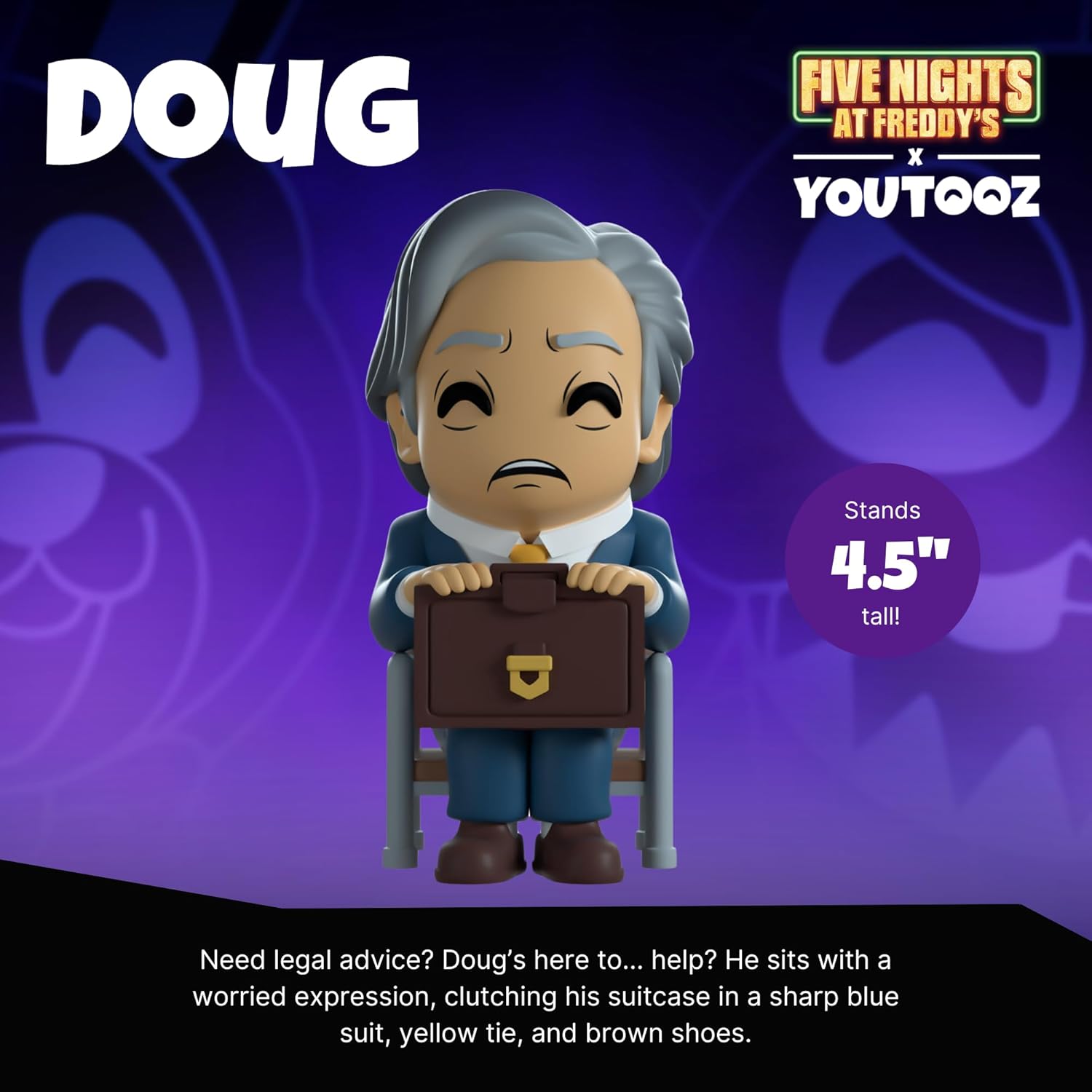 Youtooz FNAF Movie Doug 4.5", Doug Vinyl Figure, Collectible Doug from Five Nights at Freddy's by Youtooz FNAF Movie Collection