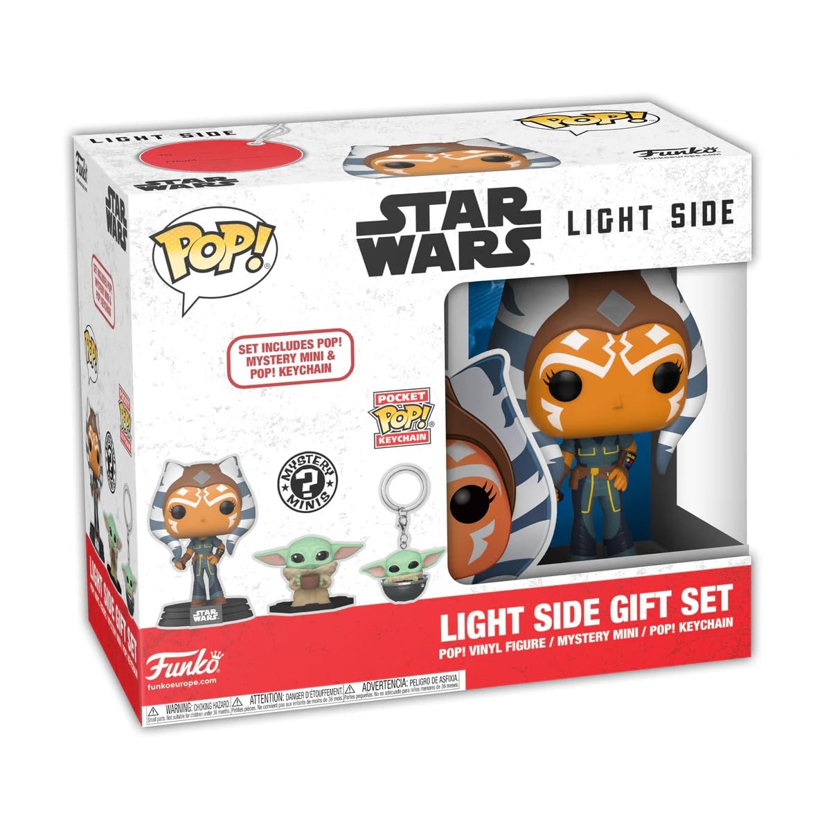 Funko Star Wars Light Side Gift Set, Pop Vinyl Figure with Mystery Mini and Keychain