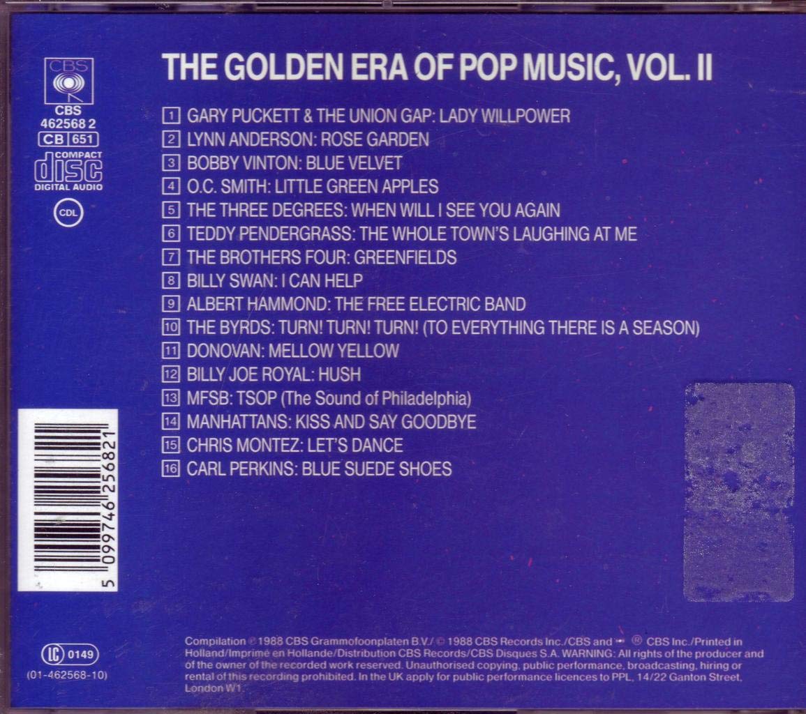 Golden Era of Pop Music Volume 2 - 16 Original Recordings