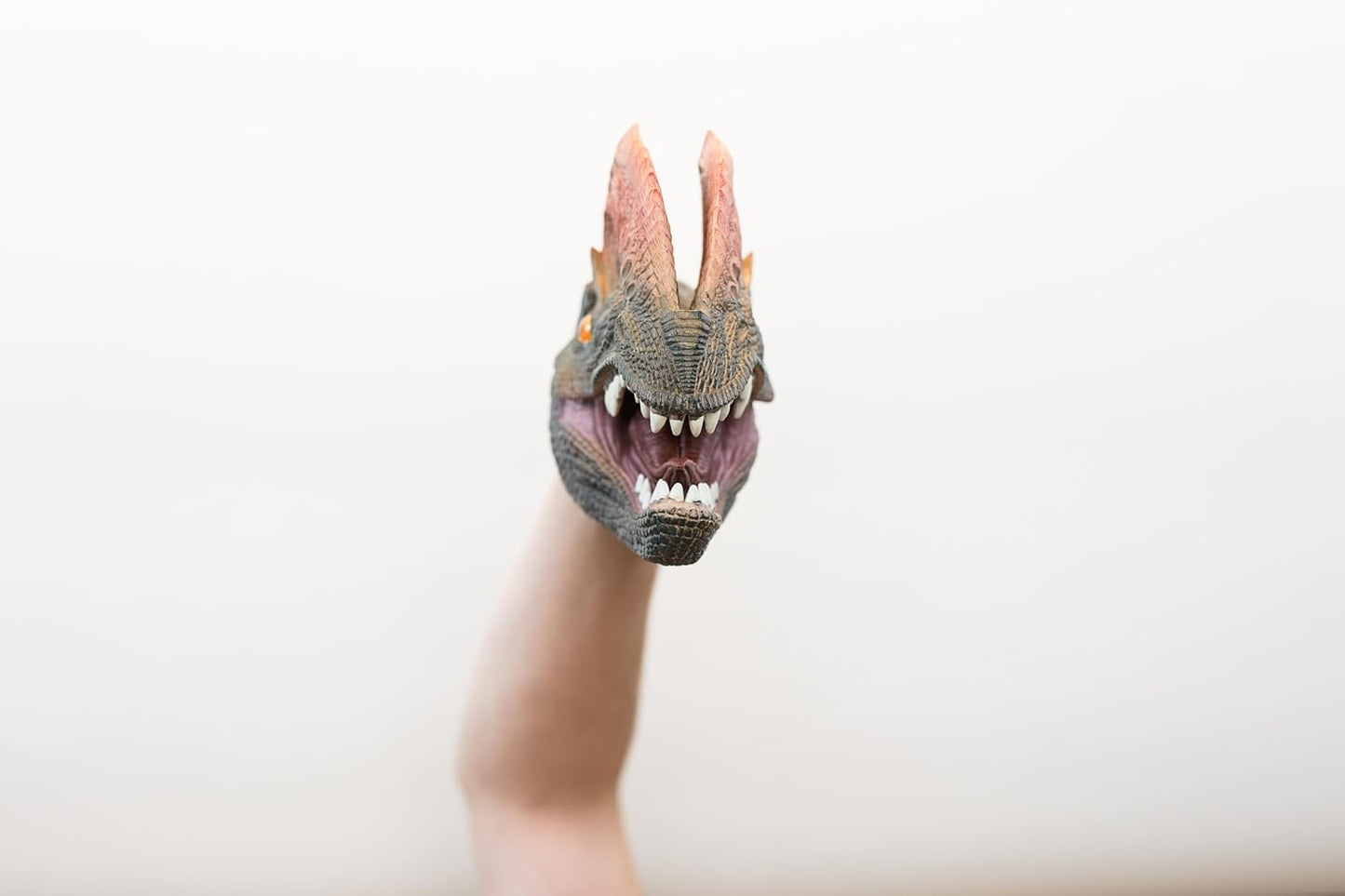 Wild Thingz Hand Puppet - Dilophosaurus, Green