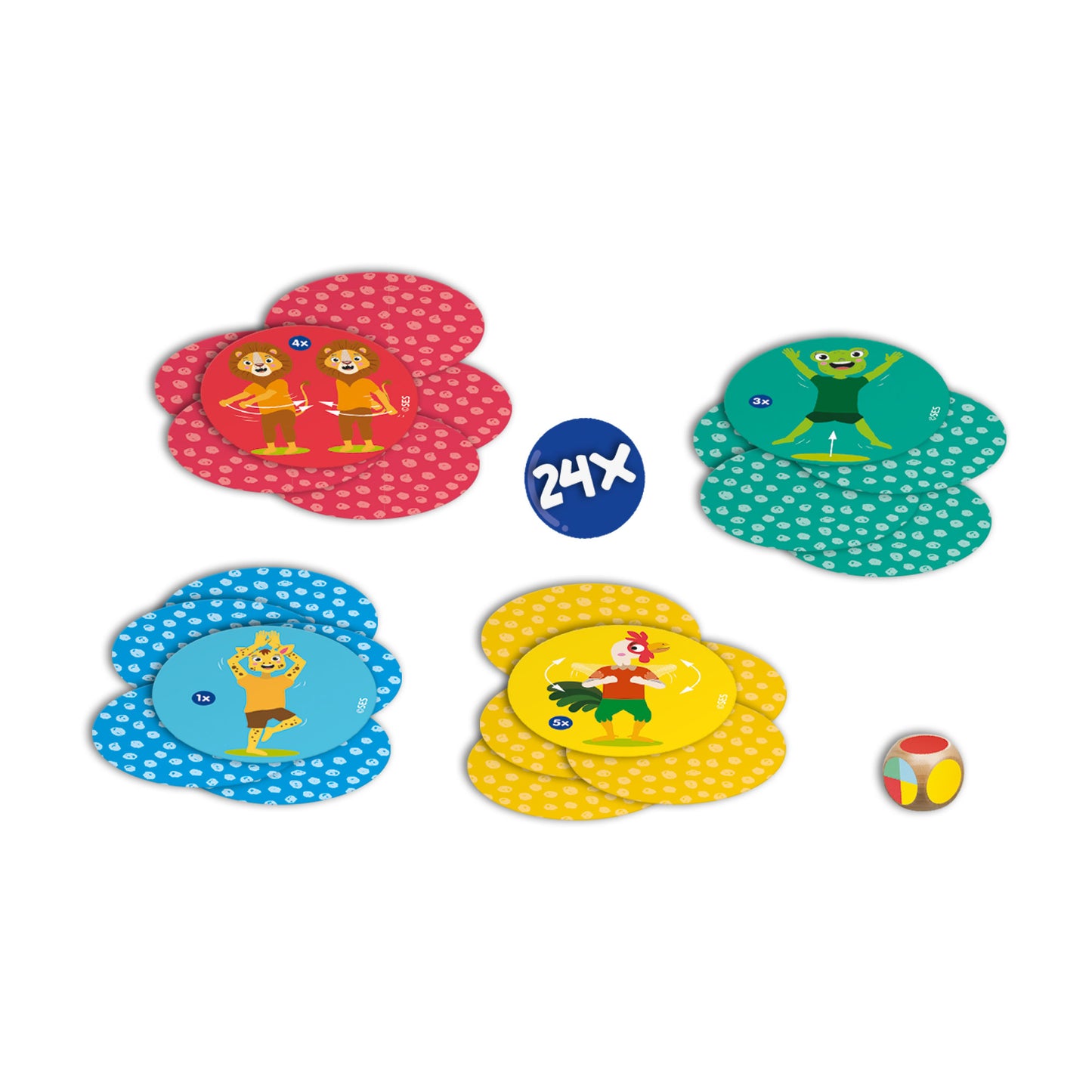 SES Creative 02343 Animal Dance Moves - Creative Play Kit for Kids Aged 3+ - Fun Movement Game -Create Your Own Dance Moves - 24 Unique Animal Cards - Encourages Physical Activity and Imagination