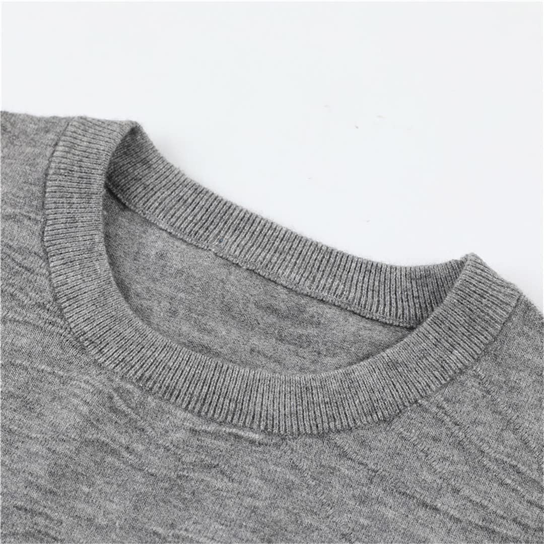 Maglioni da uomo girocollo casual a maniche lunghe in cotone pullover autunno slim maglione top per lavoro