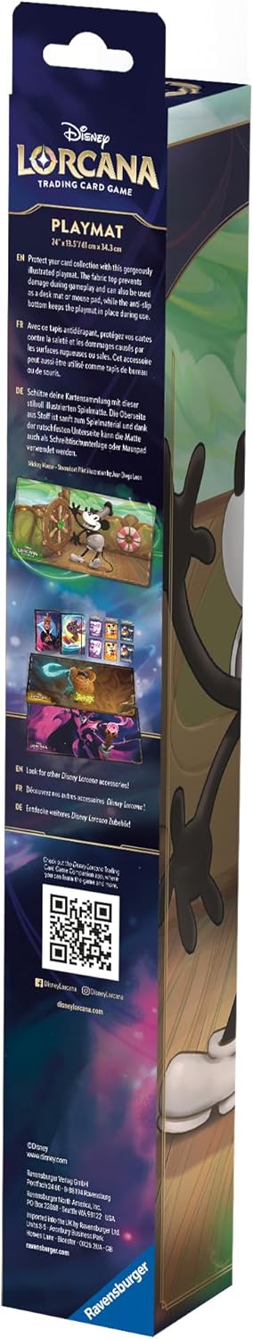 Ravensburger - Disney Lorcana TCG: Playmat Mickey, Primo Capitolo, Gioco di Carte da Collezione, Accessorio, Tappetino da Gioco Topolino, Neoprene, 8 Anni