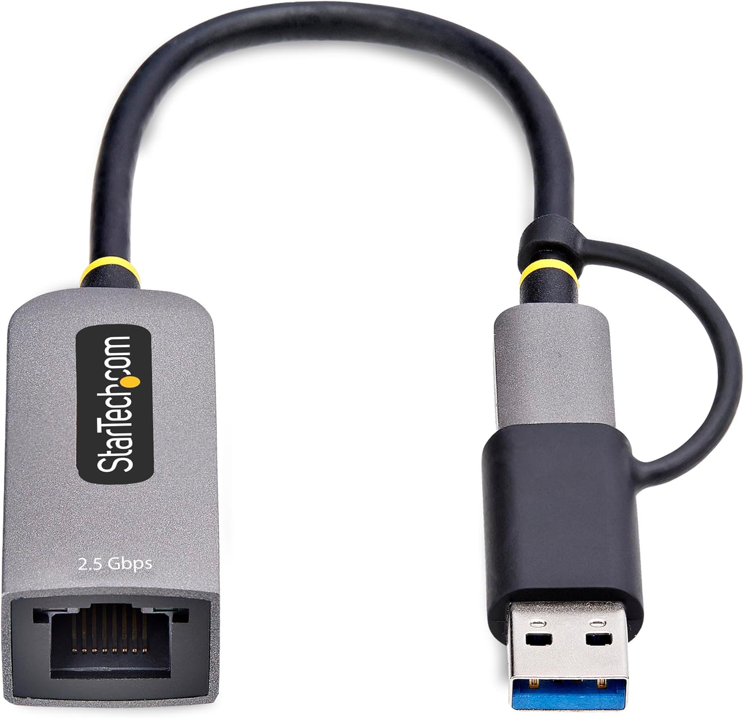 StarTech.com Adaptador de Red Ethernet USB Tipo C a RJ45 - Adaptador de Red USB-C con Conversor USB-A - NBASE-T - USB 3.1