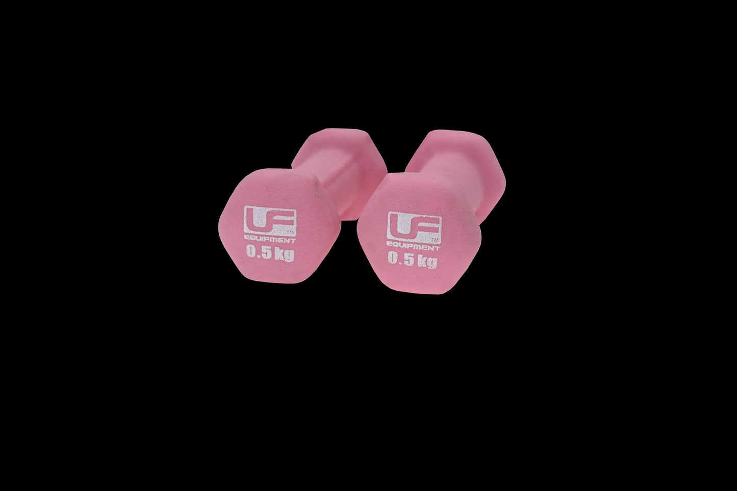 Urban Fitness Hex Dumbbells - Neoprene Covered (Pair) 2 x 0.5kg - Pink 2 x 0.5kg - Pink