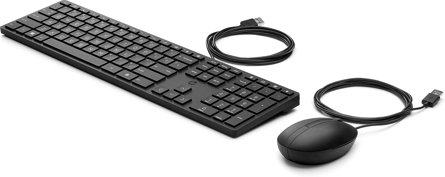 HP 9SR36AA#ABB Desktop 320MK Mouse and Keyboard Set with Wired