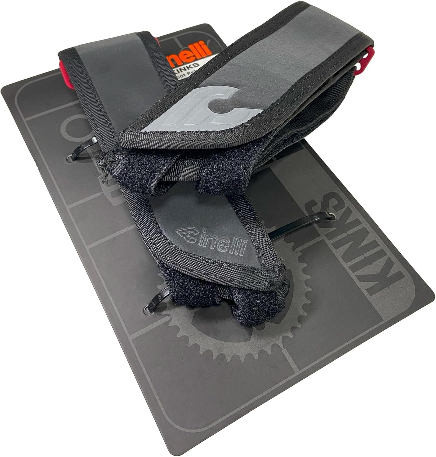 Cinelli Unisex's Kink Toe Straps, Black and Fully Reflective, Universal