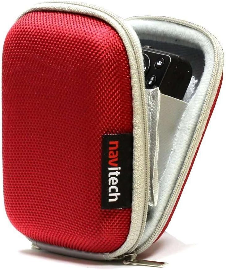Navitech Red Shockproof Camera Case Compatible with Agfaphoto Realishot DC5500 Compact Digital Camera