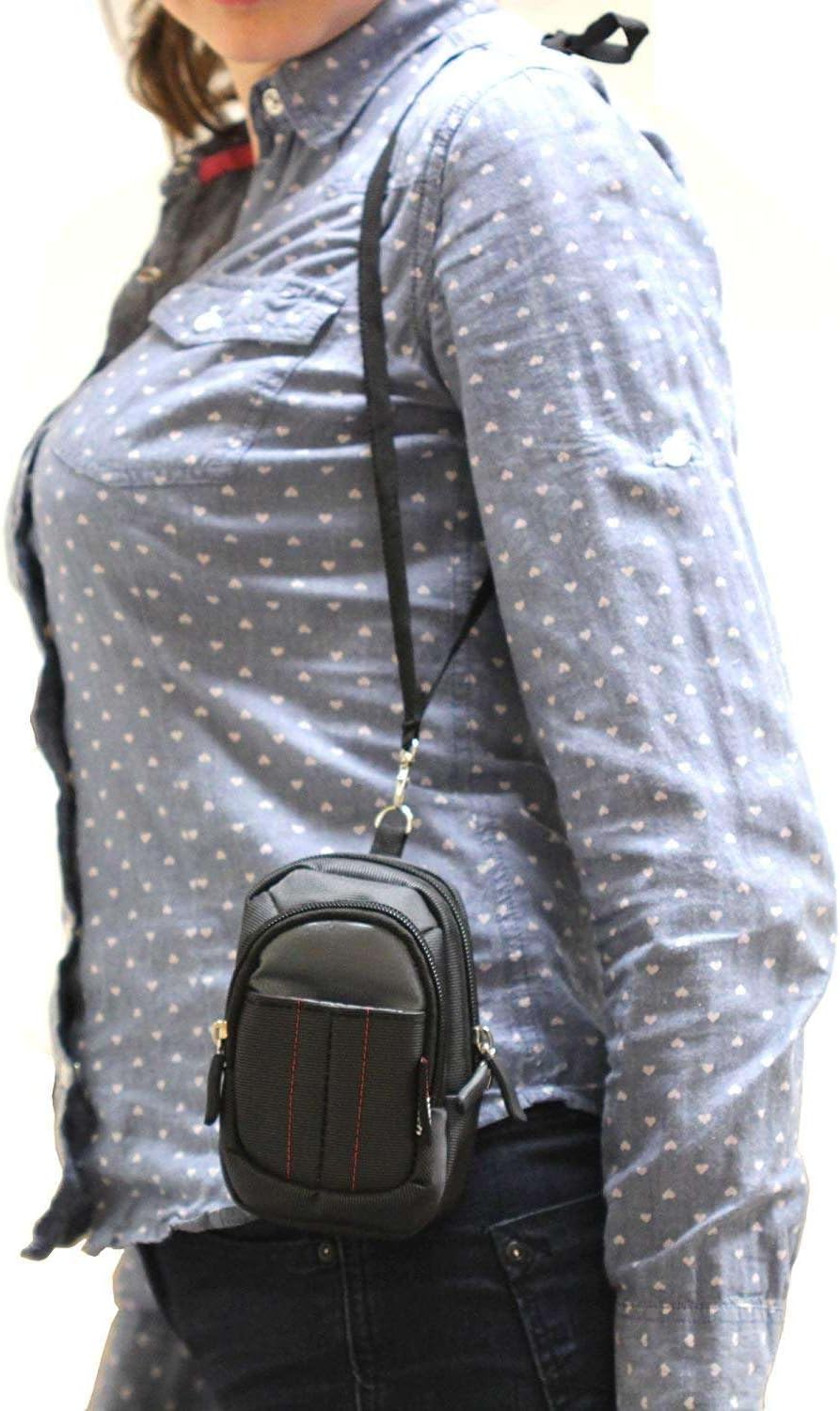 Navitech Black Compact Camera Case Compatible with Panasonic LUMIX DC-TZ99E-S Compact Camera