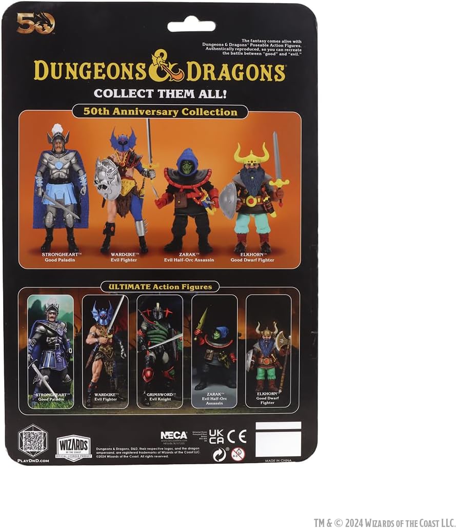 WizKids Dungeons & Dragons 7” Scale Action Figure – Limited 50th Anniversary Edition Elkhorn Figure
