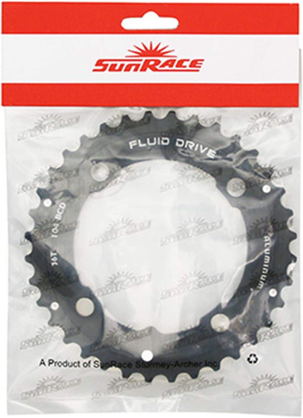Stronglight PLATEAU VTT 4BRA TRIPLE 36DTS D.104 NOIR MILIEU-EXTERIEUR SUNRACE